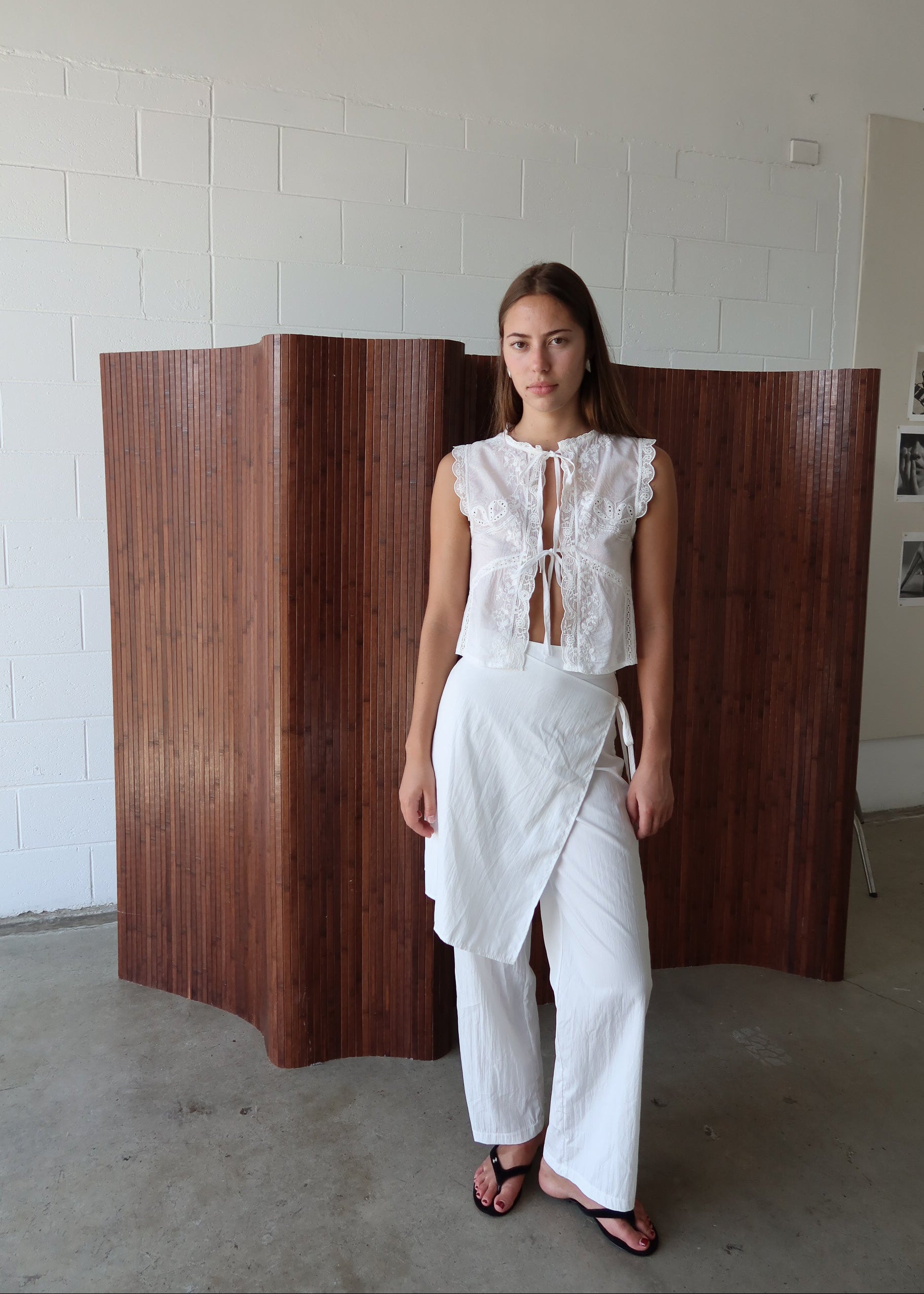 CAI TIE TROUSER - WHITE