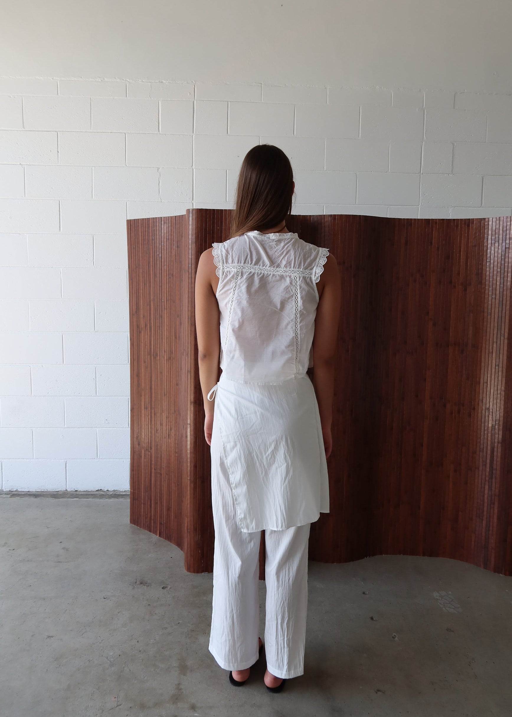 CAI TIE TROUSER - WHITE