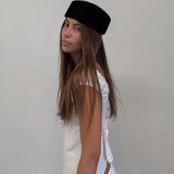PILLBOX HAT IN BLACK
